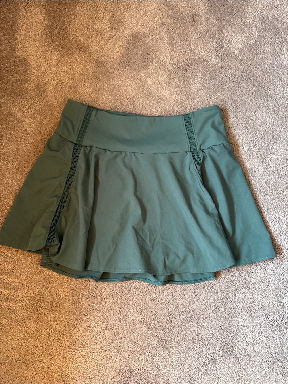 CRZ YOGA Forest Green Circle Skirt